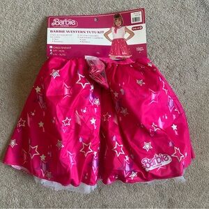 Barbie The Movie Western Tutu Kit Halloween Costume Sz L-XL Kids NWT